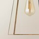 image 5 of ValueLights Susie Pair of Glass Pendant Lantern Gold Lamp Shades | Gold