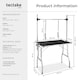 image 6 of Dog Grooming Table - 2 height-settings, 2 leashes, scratch-resistant surface