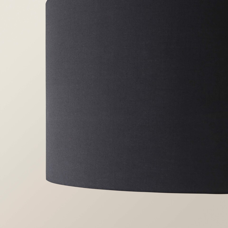 image 1 of ValueLights Reni Black Ceiling Pendant Shade Black And Gold Inner | Black