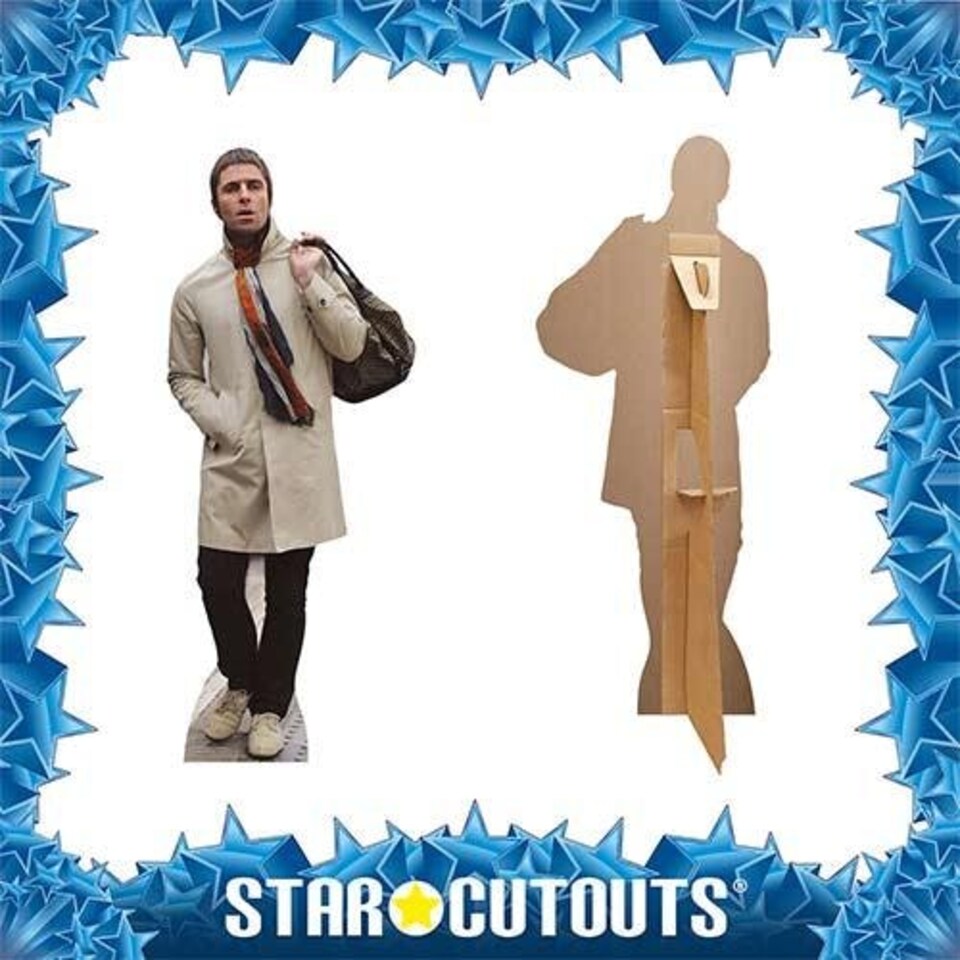 image 1 of Liam Gallagher Cream Jacket Star Mini Cardboard Cutout 90cm