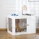 image 2 of PawHut Furniture-Style Dog Crate End Table w/ 2 Doors, for Medium & Large Dogs