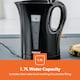 image 3 of GEEPAS 1.7L Cordless Electric Kettle, 2200W - Black