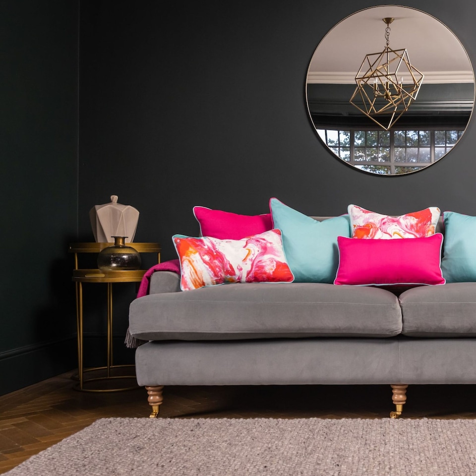 image 1 of Ulster Weavers Plain Linen Cushion Cover LS Cerise