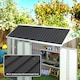 image 2 of Outsunny Pack of 12 Metal Roofing Sheets for Greenhouse, Black Black