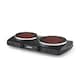 image 1 of GEEPAS Double Ceramic Hot Plate 2000W, Black