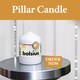 image 6 of Bolsius Pillar Candle Decorative Home Decor Round Candle Unscented White