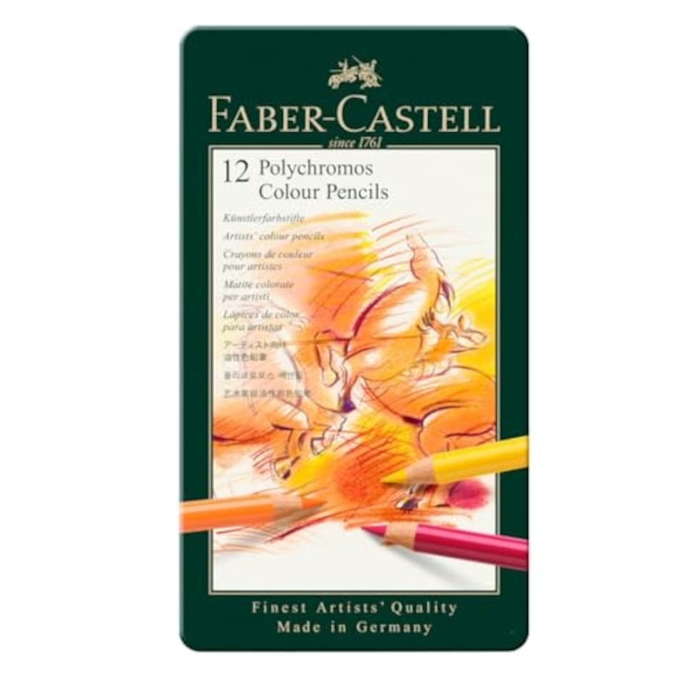 Faber-Castell - Tin of 12 Polychromos Artists' Pencils
