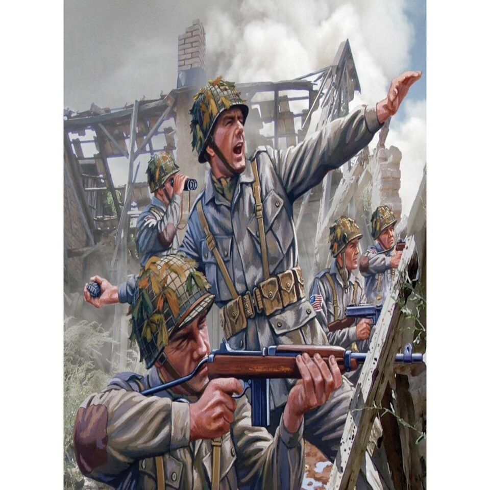 image 1 of Airfix Vintage Classics US WWII Paratroops (1:32 Scale)