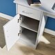image 5 of Computer Desk 1 Drawer 1 Door Compact Workstation Home Office Table | Grey