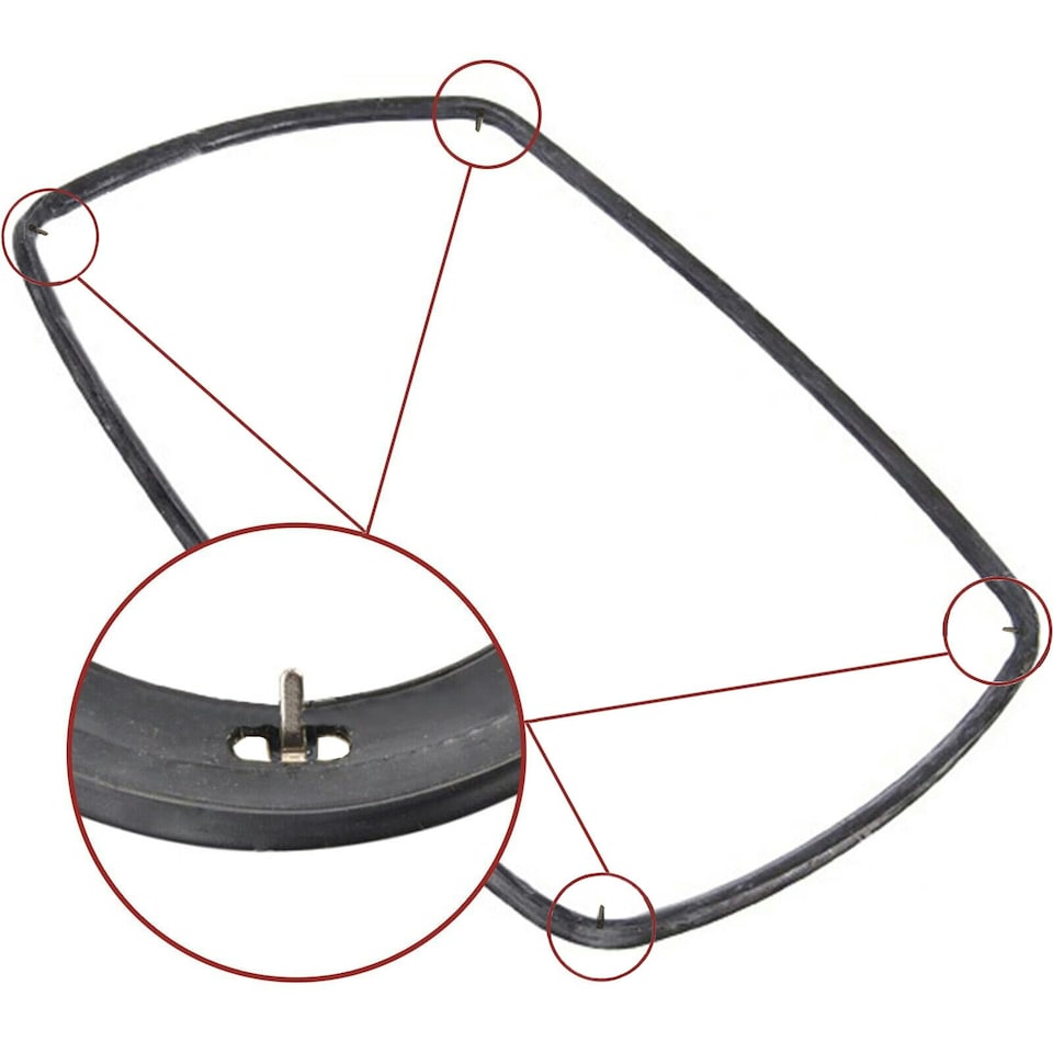 image 1 of SPARES2GO Main Rubber Door Seal compatible with Cooke & Lewis  CLFSB60 CSB60 CSB60A OVFO60 Oven Cookers