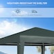 image 3 of Outsunny Garden Gazebo Marquee Party Tent Wedding Canopy Patio Green 2.7 x 2.7m
