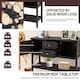 image 5 of COSTWAY Sideboard Storage Cabinet Narrow Console Table Brown