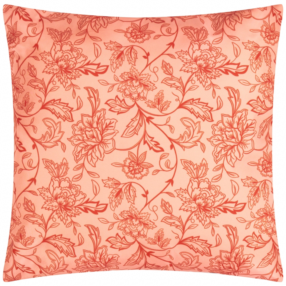 image 1 of Furn Anemone Peaches Printed Outdoor Cushion