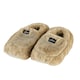 image 2 of Warmies Microwavable Slippers Latte Colour One size