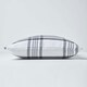 image 2 of Homescapes White & Black Tartan Pattern Cushion Cover - 60 x 60 cm | White | White & Black | 60 x 60 cm