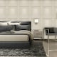 image 2 of Belgravia Amara Wood Panel Vinyl Textured Wallpaper - Cream - 10m x 53cm