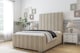 image 2 of Sloomy Radcliffe Almond Coniston Bed Frame With 50" Upholstered Headboard 5' King