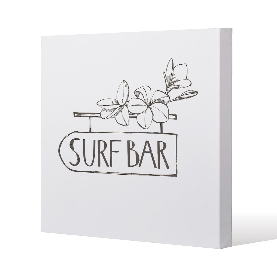 Surf Bar (Canvas Print) / 61 x 61 x 4cm | Multi