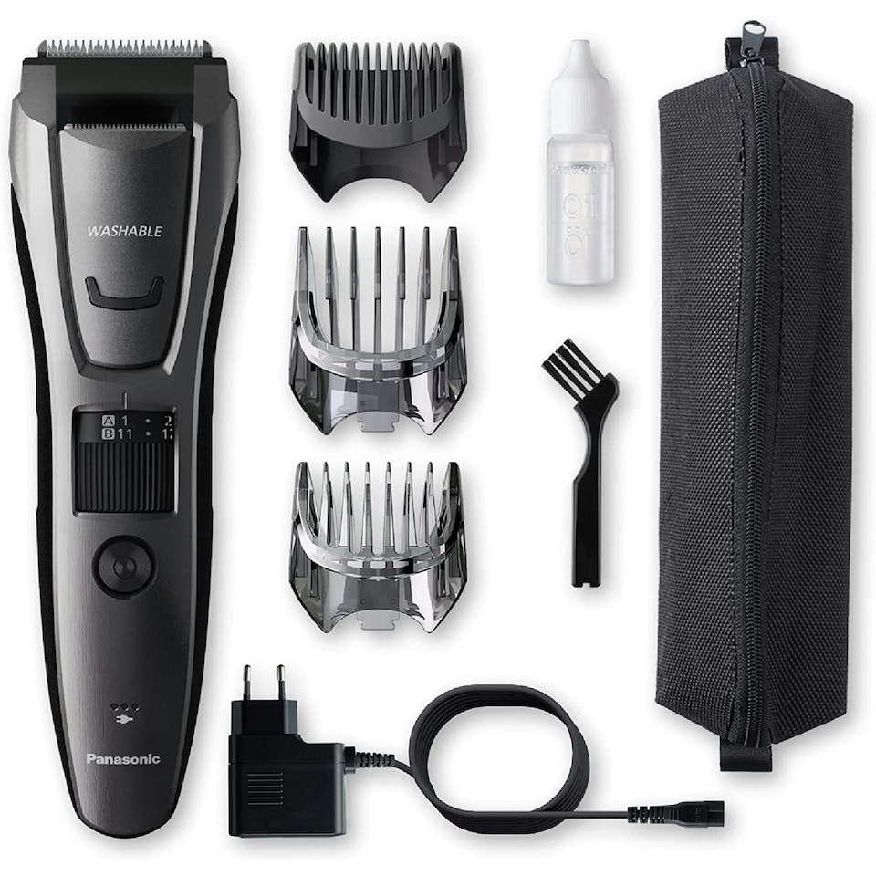 image 1 of Panasonic ER-GB80 + ER-GN30 Black Beard, Body & Facial Hair Trimmer Set