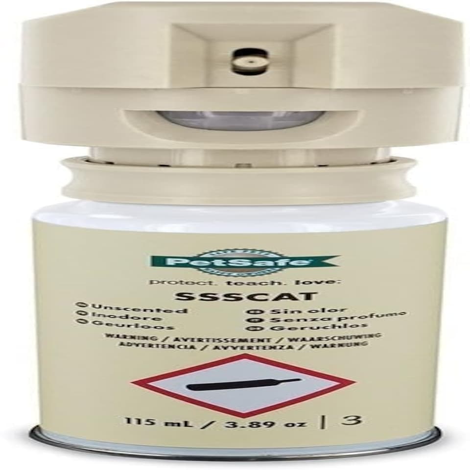 image 1 of PetSafe SSSCAT Spray Pet Deterrent - Motion Activated Pet Proofing Repellent for Cats and Dogs - Environmentally Friendly