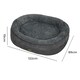 image 3 of Skylos Orthopedic Plush Dog Bed Soft Washable Pet Bed Grey Cosy Cushion XXL Size | Grey | XXL | XXL