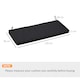 image 7 of Outsunny 2-Seater Bench Cushion Polyester Cover Seat Pad Replacement 
