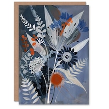 Wildflower Spray Bouquet Floral Woman Her Birthday Card