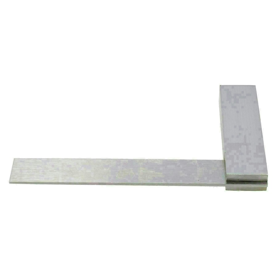 image 1 of 4" 100mm Engineer Tri Set Square Right Angle Straight Edge Stainless Steel