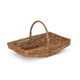 image 1 of Small Unpeeled Willow Garden Trug Basket | Brown | Brown | Small