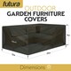 image 6 of Futura Rectangular 125x63x74cm Waterproof Garden Furniture Cover 600D | Black | Black | 125x63x74cm | 1