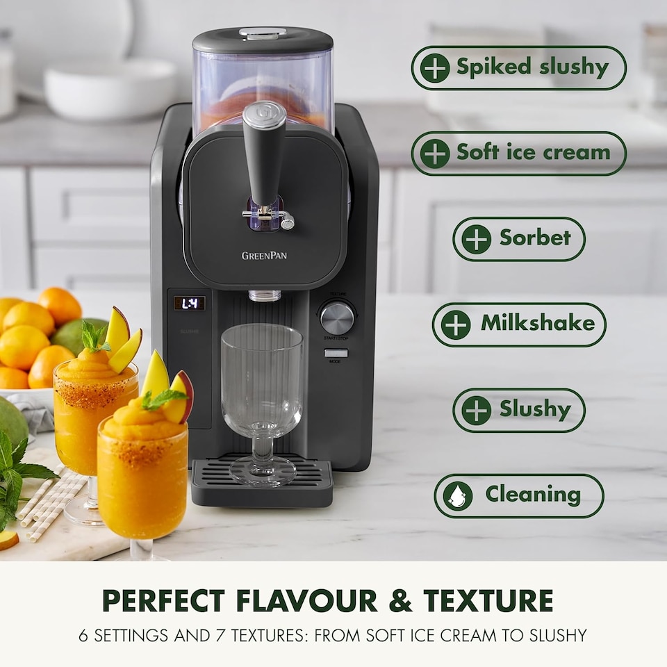 image 1 of Greenpan Frost Ice Cream Maker & Slushie Machine with Built-In Compressor