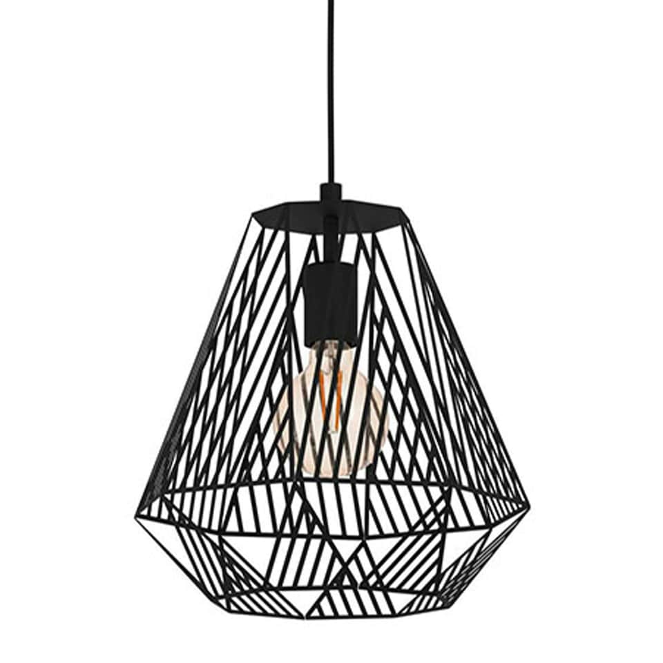 image 1 of EGLO Stype Vintage Industrial Pendant Light WBS Black
