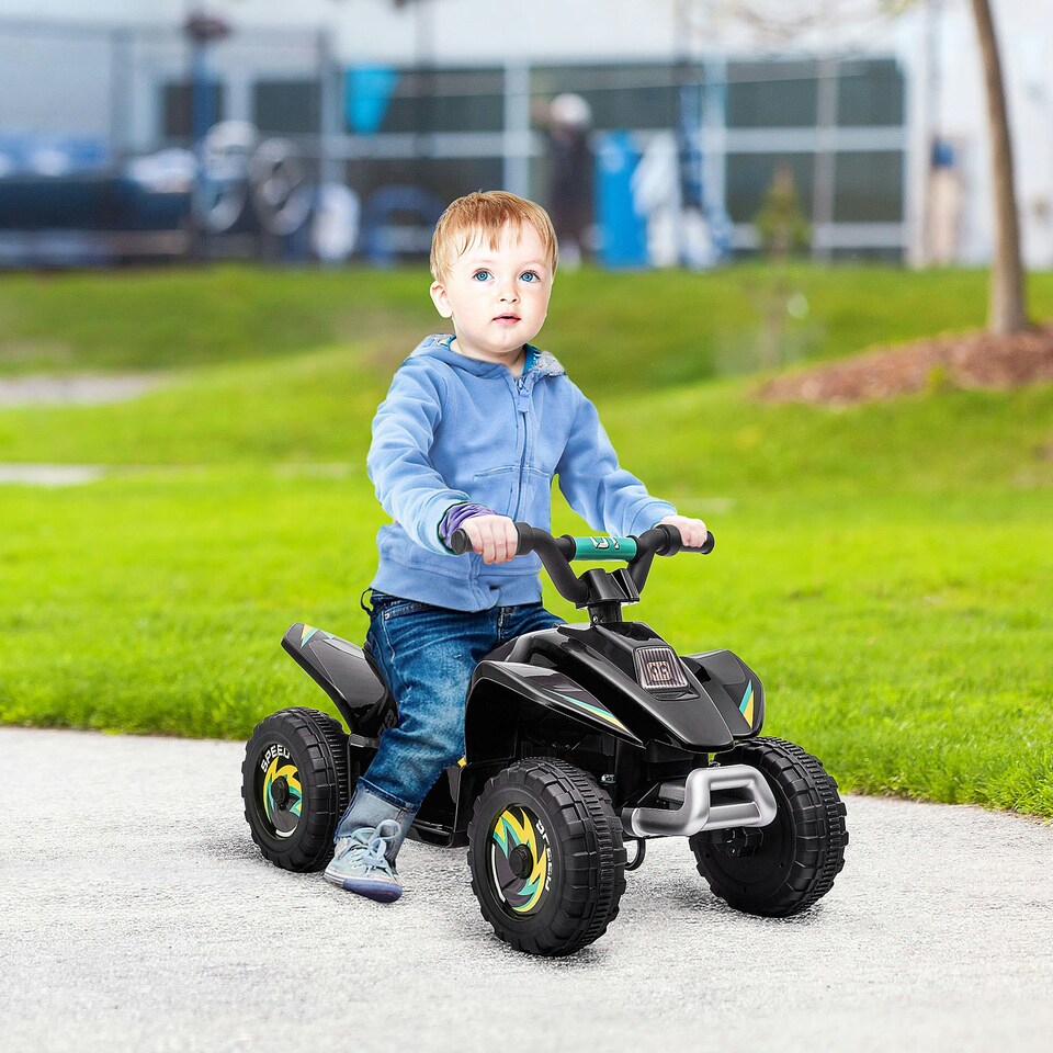 image 1 of HOMCOM 6V Kids Electric Ride on Car for 18-36 Months Toddlers Black