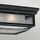 image 3 of Shepherd 2 Light Bathroom Flush Mount Ceiling Light Dark Zinc IP44, E27