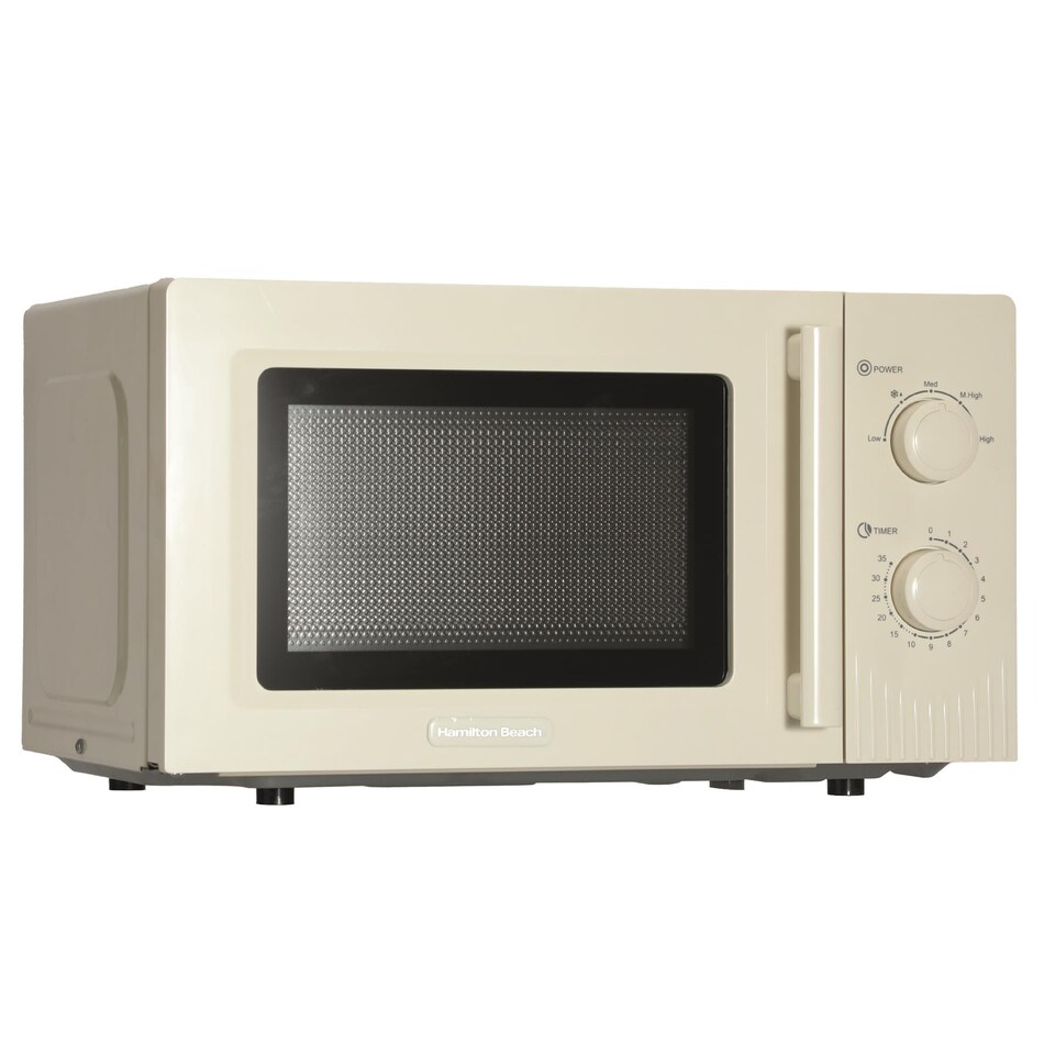 image 1 of Hamilton Beach Miami Manual 800W Microwave - Sand
