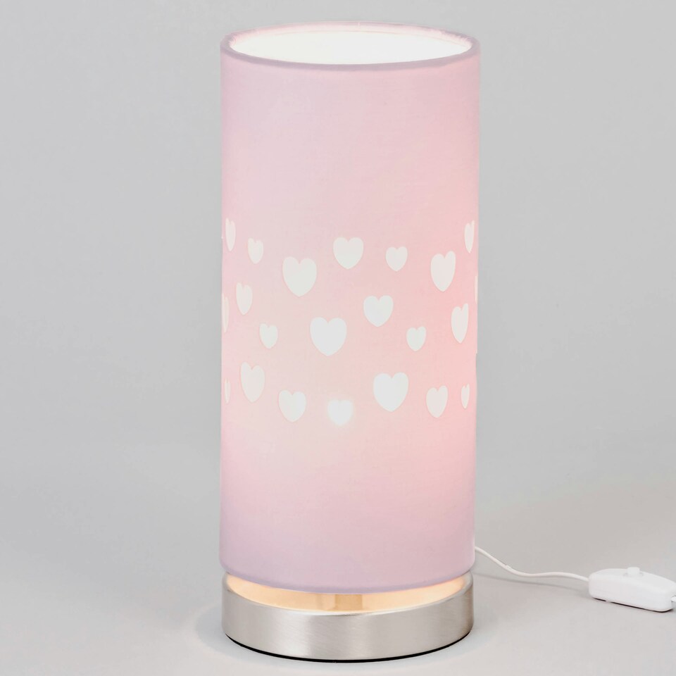 image 1 of BHS Glow Kid's LED Hearts Table Lamp, Pink Pink | Pink