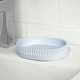 image 1 of Showerdrape Tranquil Pale Blue Sparkle Soap Dish | Blue | 1
