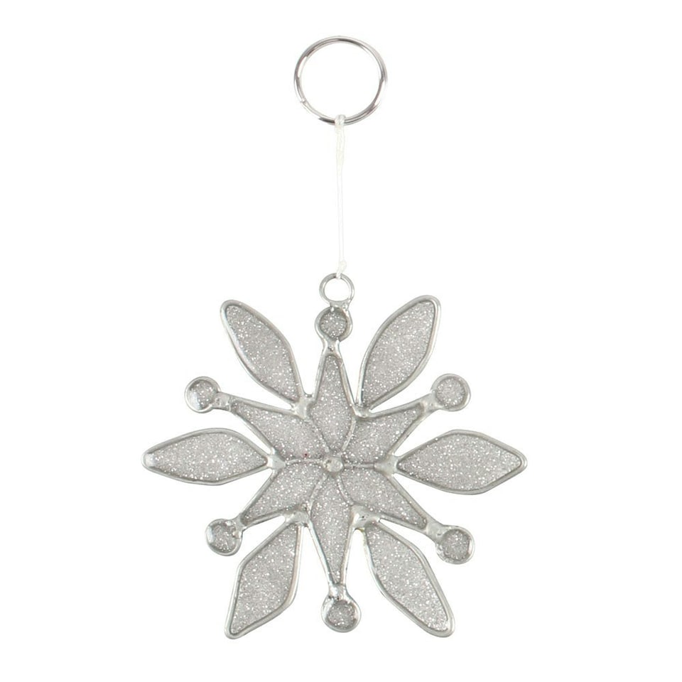 image 1 of Something Different Let It Snow Snowflake Suncatcher - White - One Size