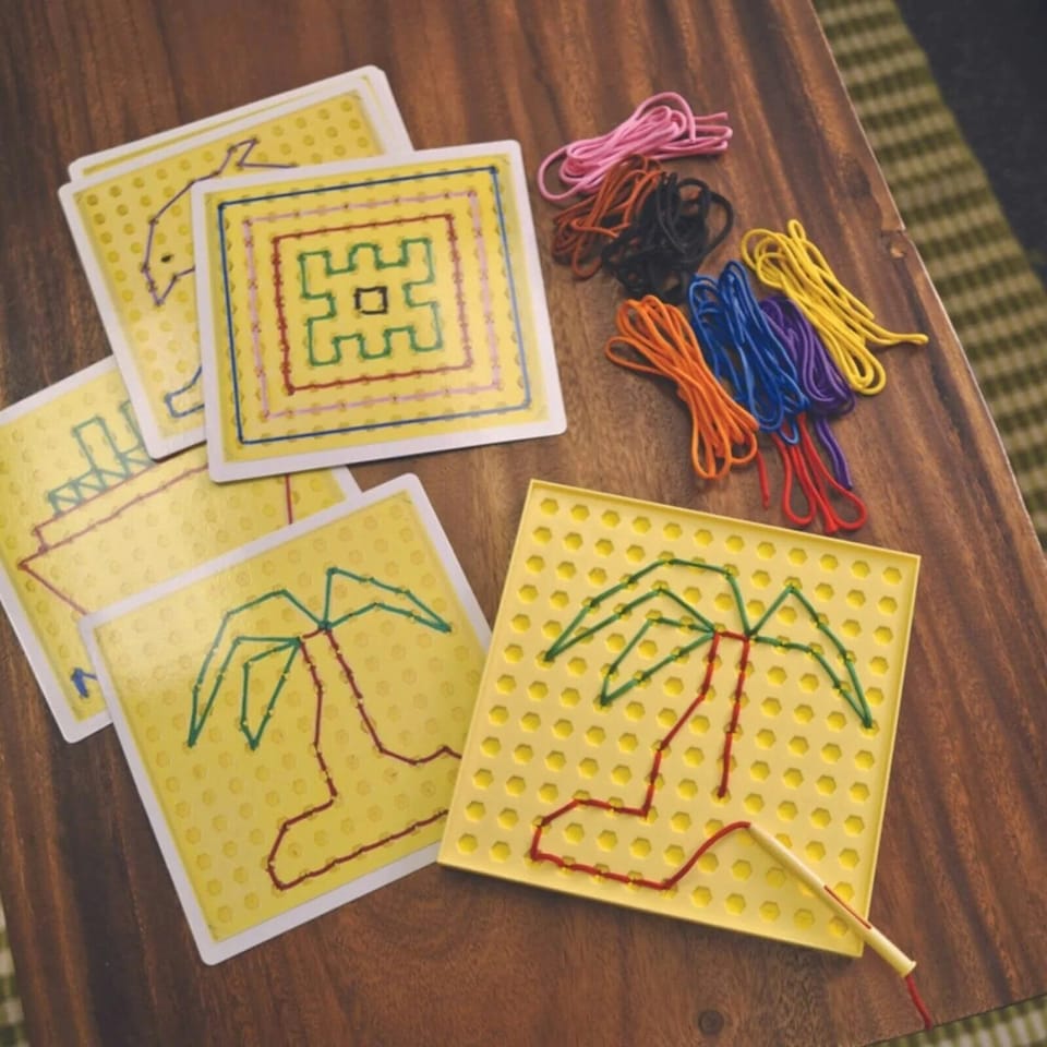 image 1 of Learning Resources String-Along Lacing Set