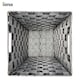 image 6 of Grey Nylon Plastic Waste Paper Bin – Strong Square Storage Basket Wastebasket for Home, Office & Hotels – Versatile Rubbish & Garbage Bin