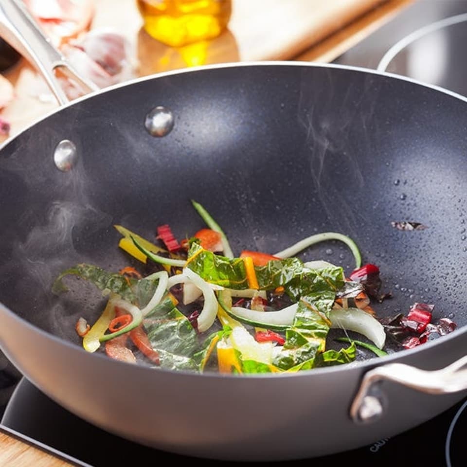 image 1 of Stellar 6000 Hard Anodised Element 28cm Open Stir Fry Pan