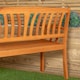 image 3 of Kapalua 2 Seater Outdoor Wooden Garden Bench | Brown | Brown