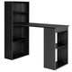 image 2 of COSTWAY Computer Desk Workstation 6-Tier Storage Shelves Black Black