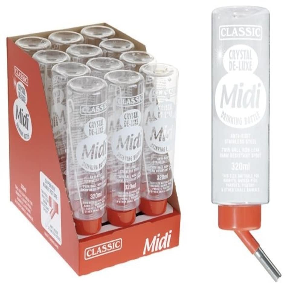 Classic Crystal Deluxe Drinking Bottle Midi 320ml (Pack of 12)