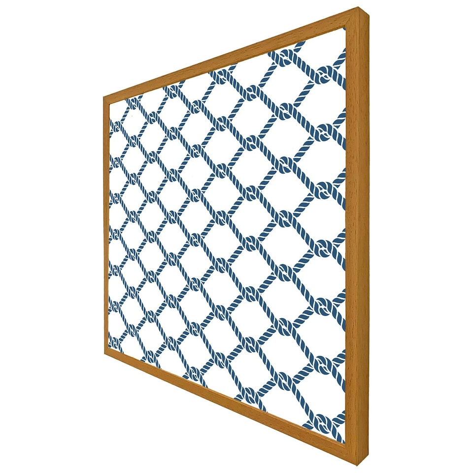 image 1 of Navy chainlink rope (Picutre Frame) Brown | Oak | S