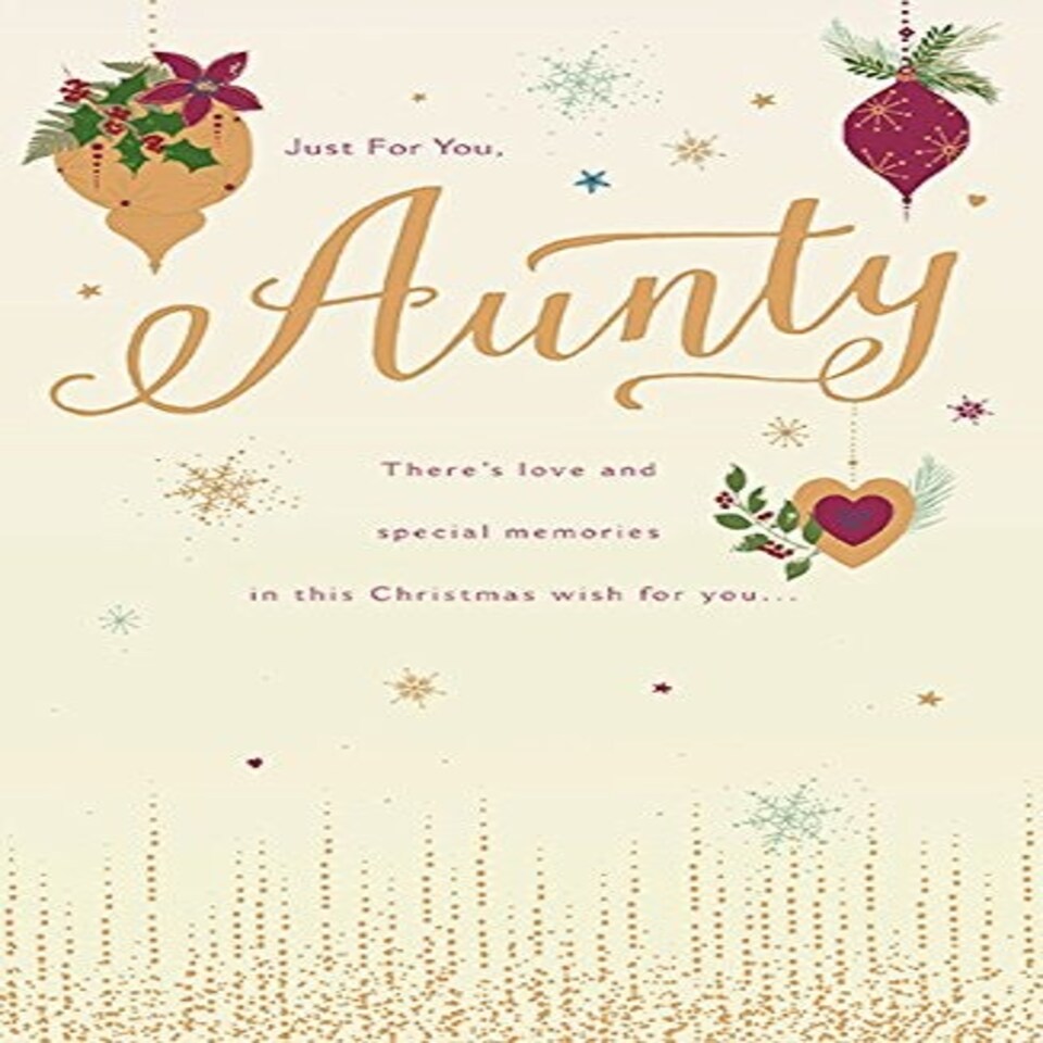 image 1 of Aunty Gold Christmas Card