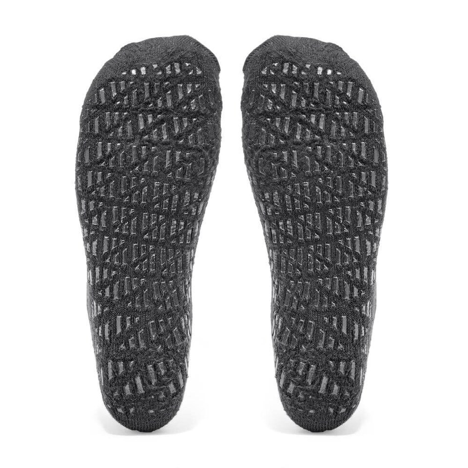 image 1 of Adidas Studio Grip Socks — Cotton-blend, Silicone-Grip Non-Slip Socks for Yoga, Pilates and Studio Workouts. | Multi | Grey | L