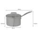 image 3 of ProChef 18cm Stainless Steel Saucepan with Glass Lid Induction & Oven Safe Silver