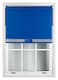 image 3 of FURNISHED Blackout Roller Blind with Silver Glitter Trim and Blue Bow Trimmable Window Shade | Blue | Blue | (W) 175cm x (L) 210cm