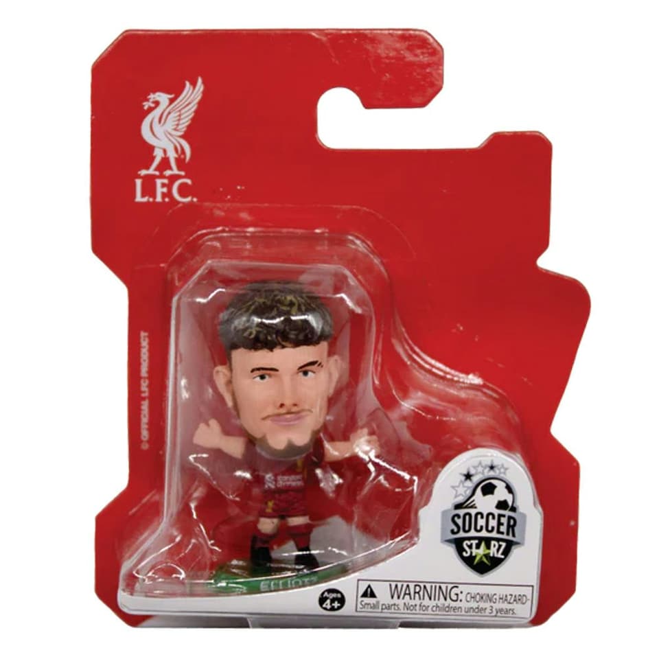 image 1 of Liverpool FC Harvey Elliott 2025 SoccerStarz Football Figurine - Red/Green/Gold - One Size